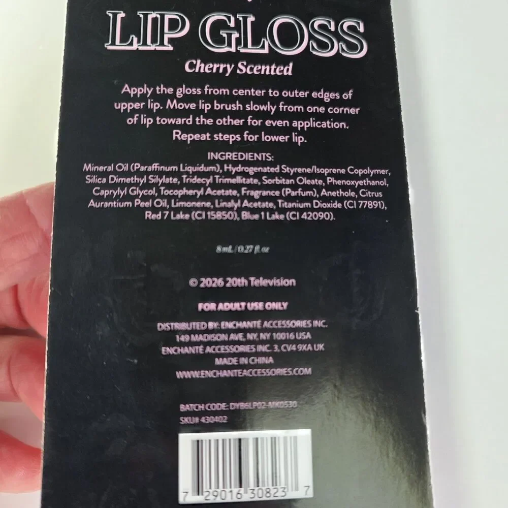 Buffy the Vampire Slayer Vampire Kiss Lip Gloss Pink Cherry Scented Shine 8 mL
